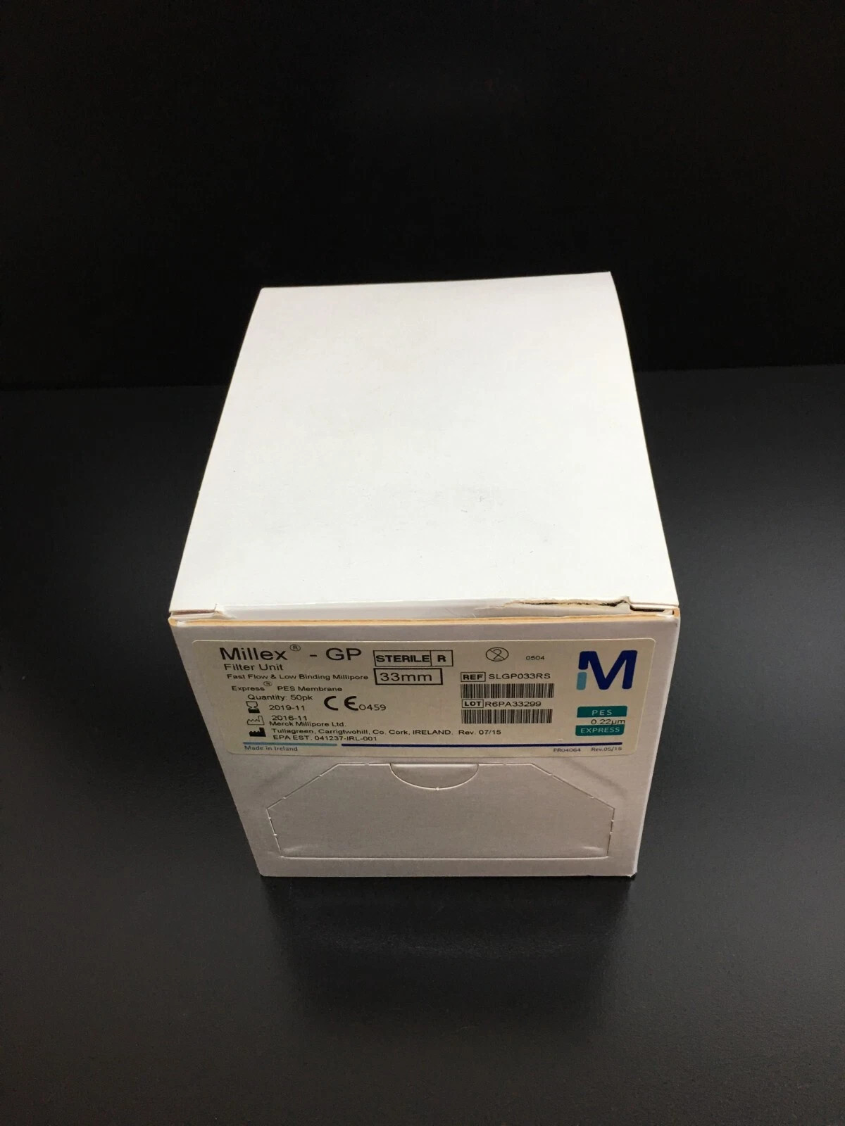 Millipore REF SLGP033RS Millex-GP 33mm Filter Unit