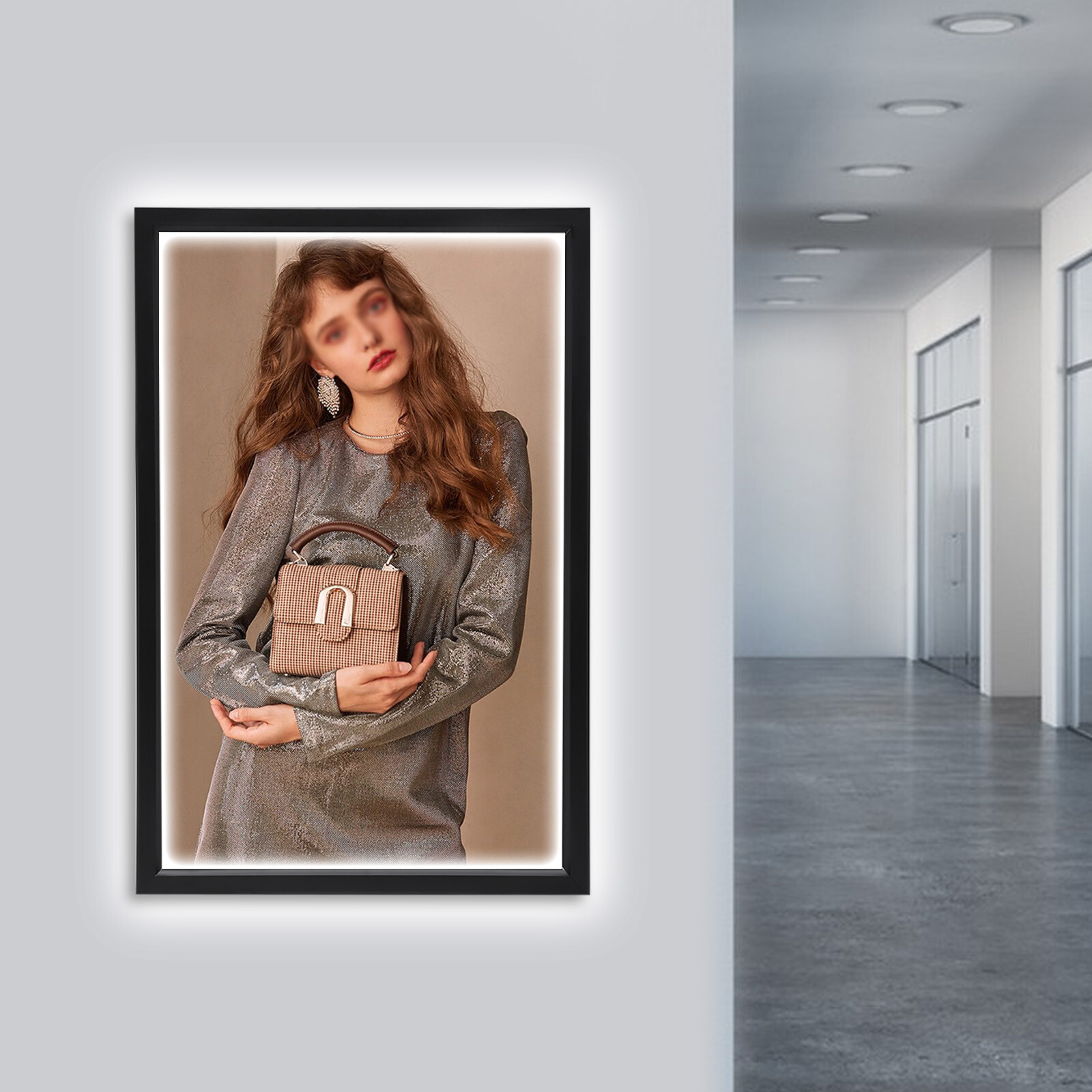24×36″ / 18×24″ LED Backlit Movie Poster Art Picture Frame Light Box Wall Mount