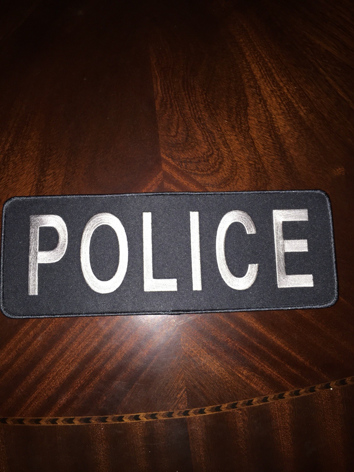 Chicago Police Grey Gray Black Shirt Jacket Uniform Back Patch Badge Emblem 11X4