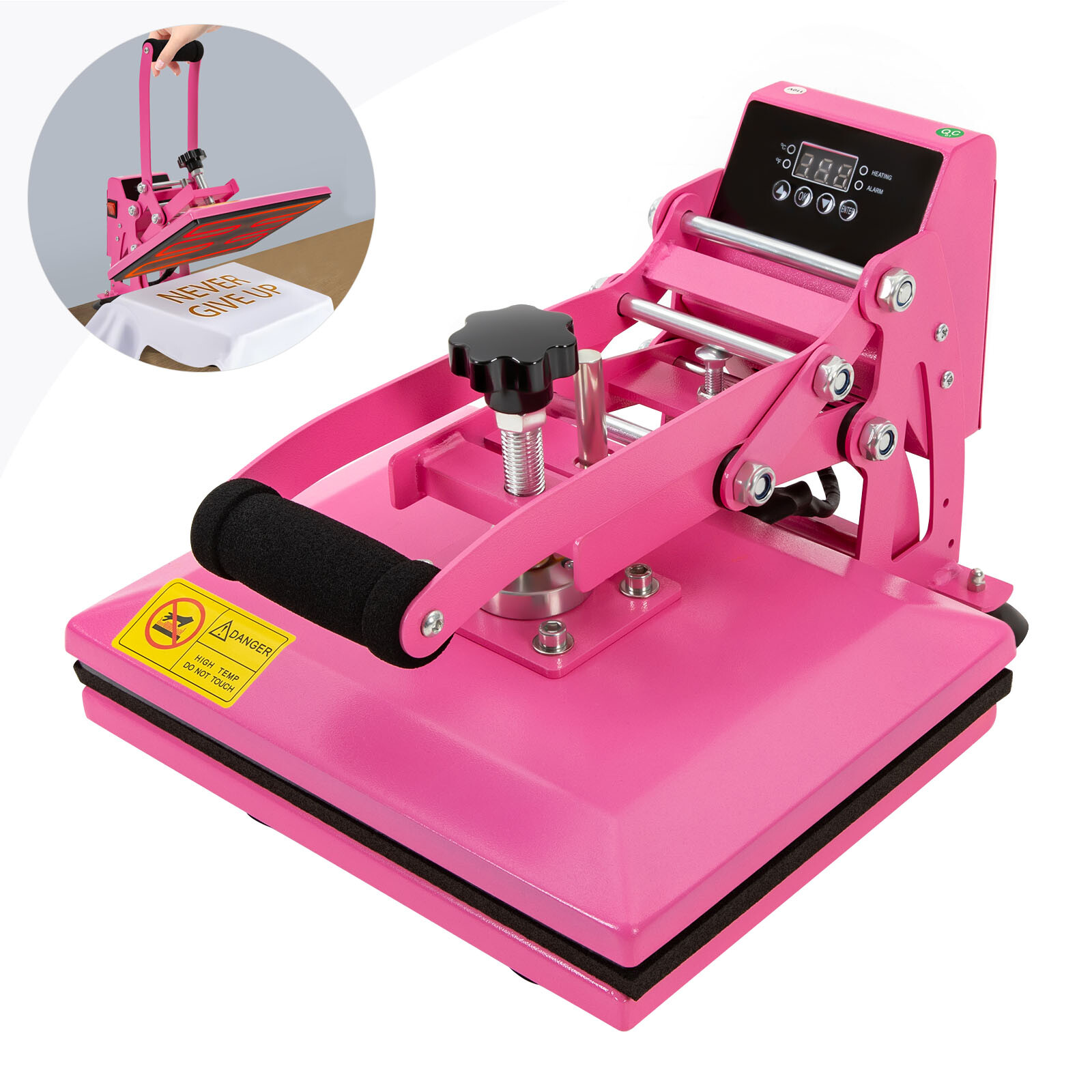 NEW 11.8*9inches Heat Press Machine FOR DIY T Shirts/T Shirt Press Machine Pink
