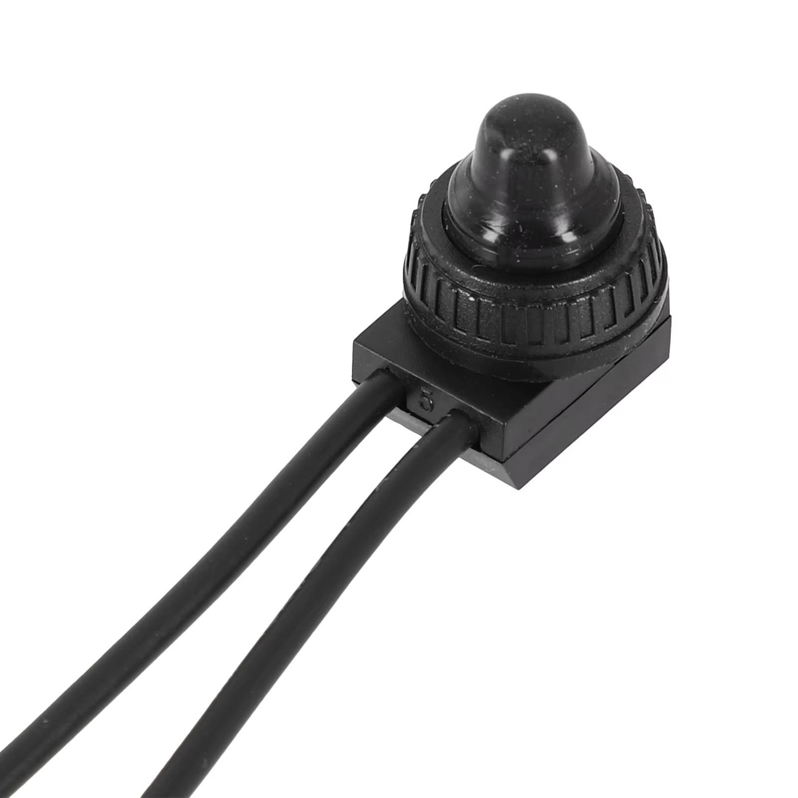 2x Waterproof Push Button Switch On/Off Black Car/Truck/Boat 12V DC Automotive