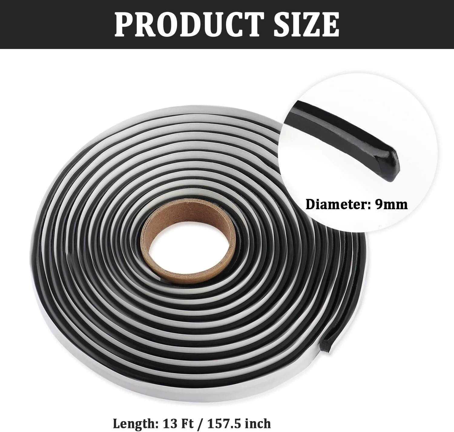13Ft Car Headlight Sealant Butyl Tape Waterproof Sealant