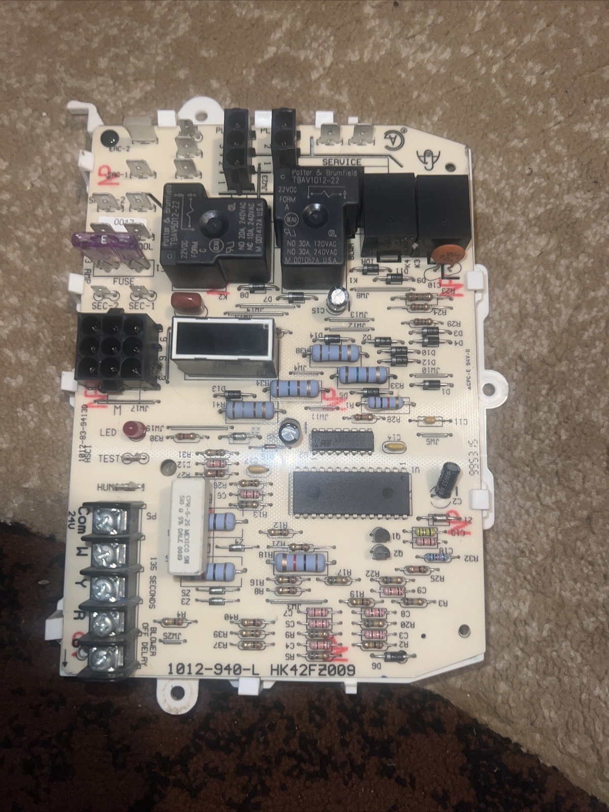 furnace control board Carrier HVAC 1012-940-L HK42FZ009 #995315 READ DESC