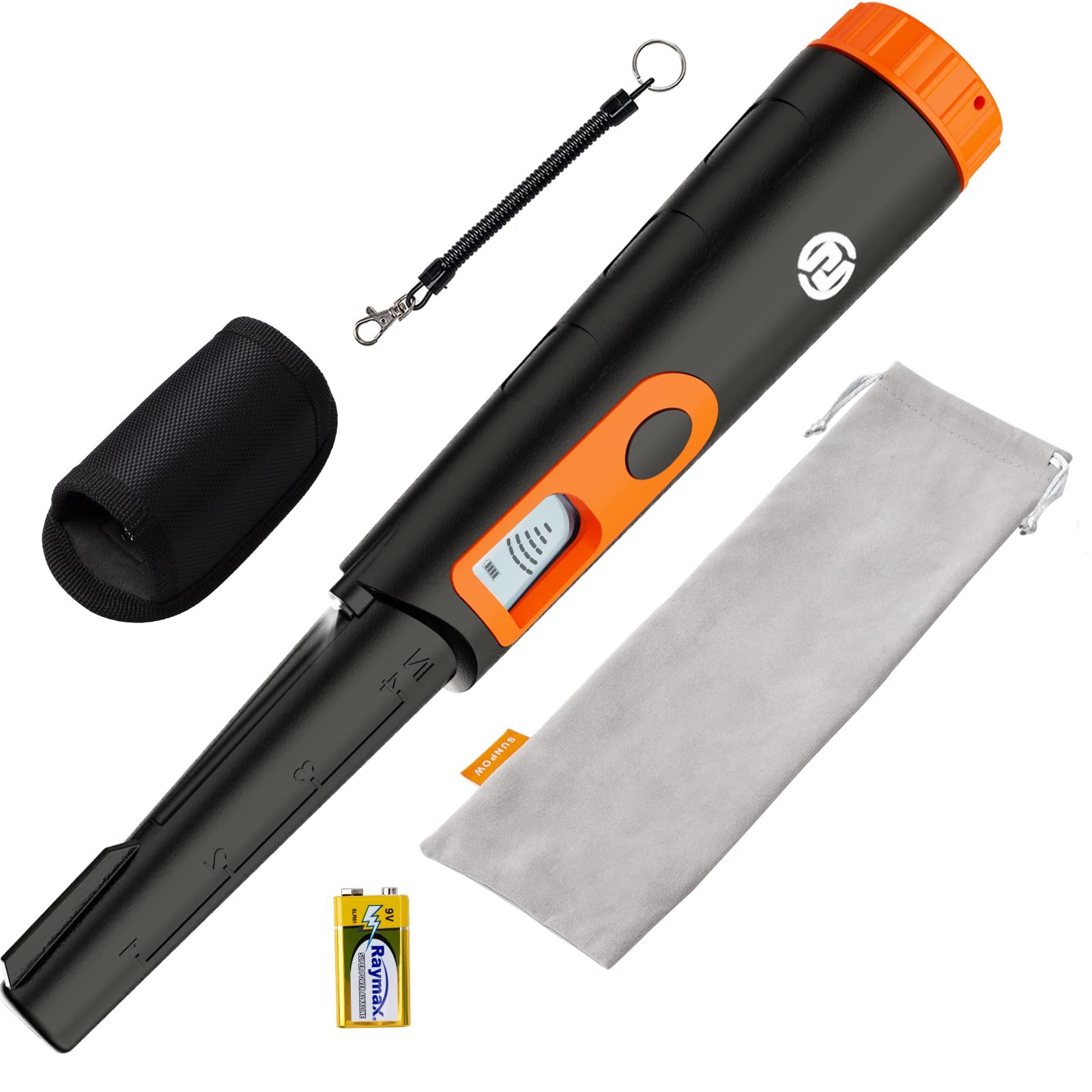 Metal Detector Pinpointer for Adults & Kids, Fully Waterproof, 360°Detection …
