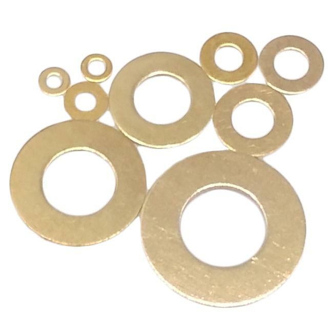 800pcs Brass Flat Washers Assortment Kit