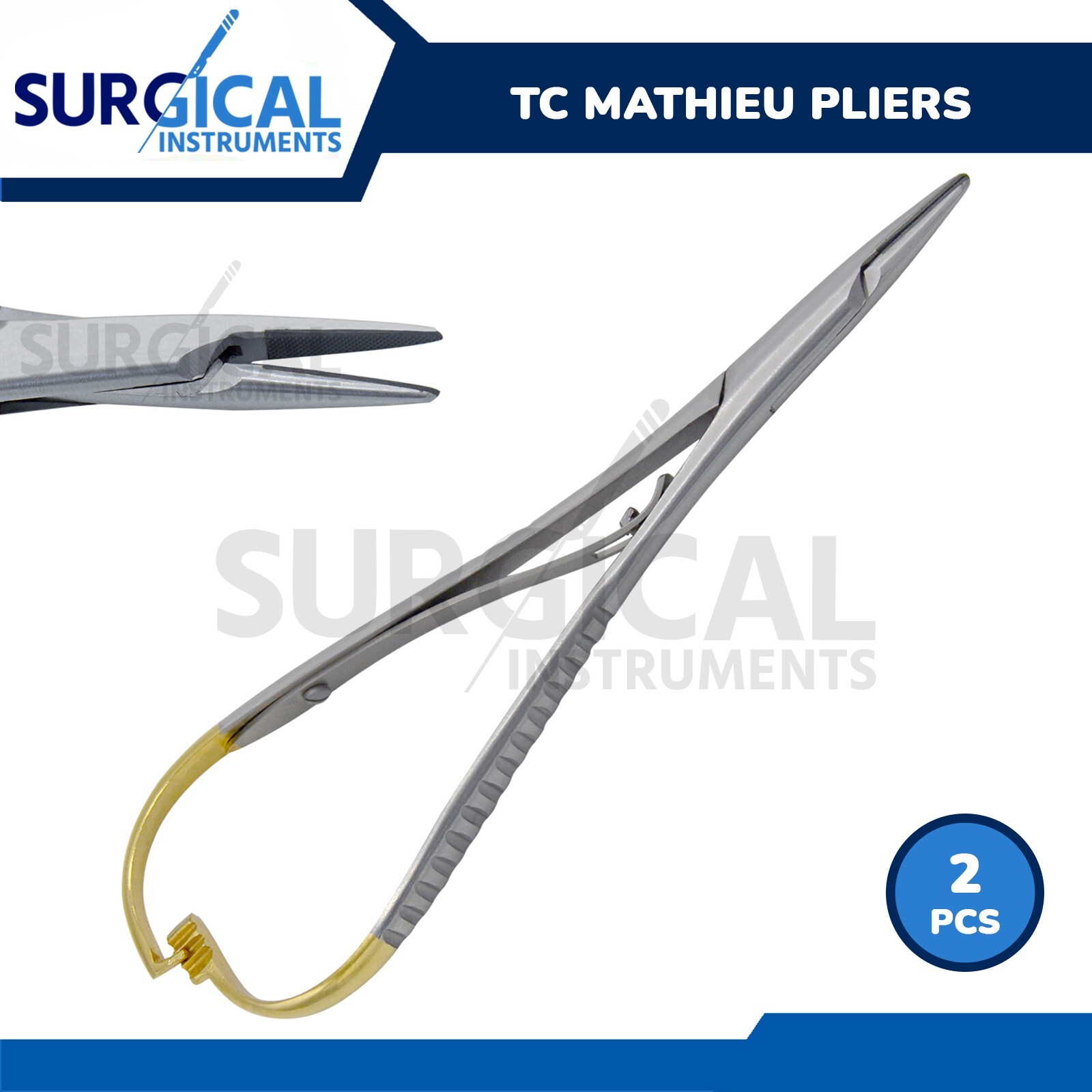 2 Pcs T/C Mathieu Pliers 5.5″ Orthodontic Surgical Dental Instruments German Gr