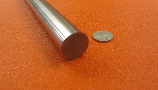 12L14 Metric Steel Ground Rod, 25 mm Diameter x 3 Foot Length