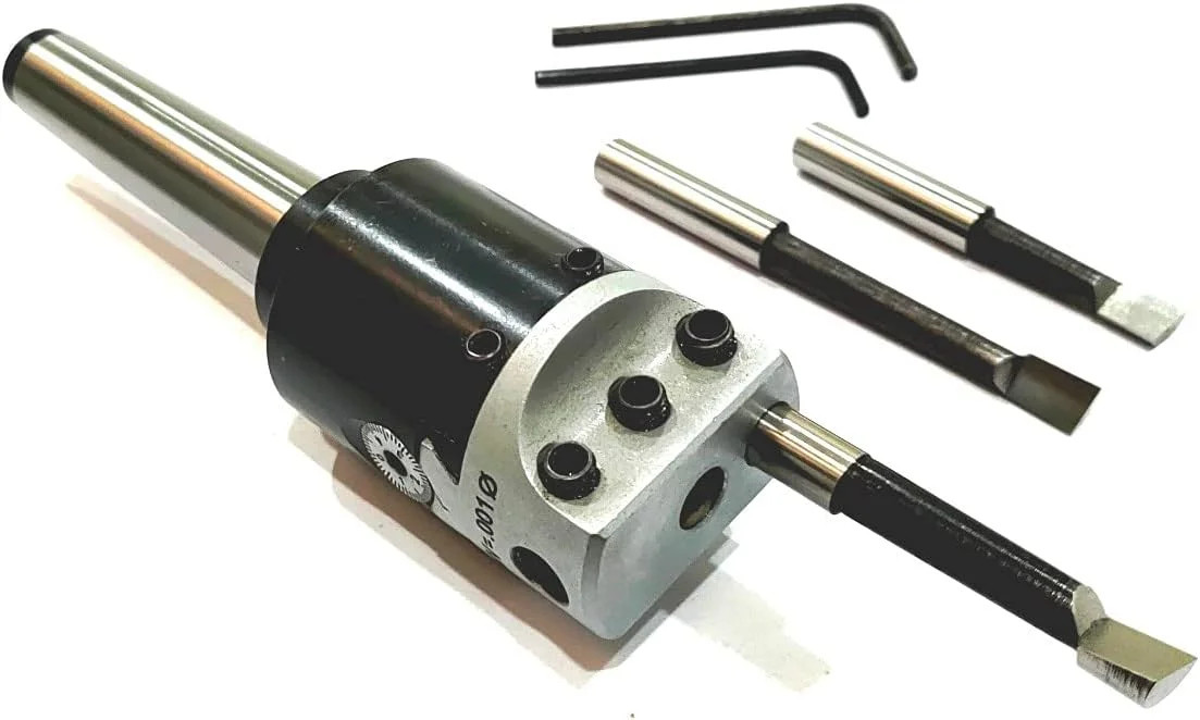 Boring Head Diameter 1.5” Inches with HSS Tools 1 DIV: 0.001 Lathe Milling Mach