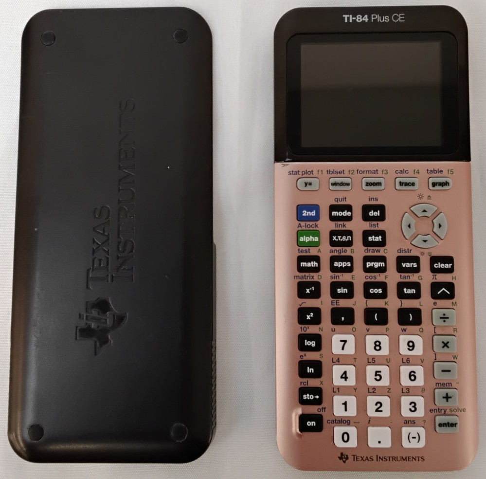 Texas Instruments TI-84 Plus CE Rose Gold Graphing Calculator Working #Z5219