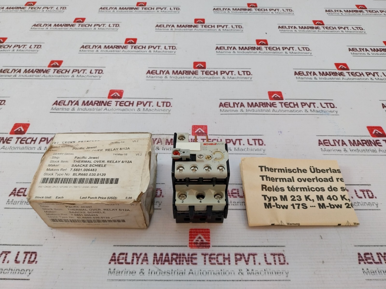 Schiele M23k Thermal Overload Relays