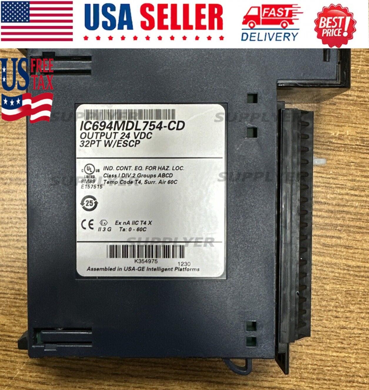 GE FANUC IC694MDL754-CD OUTPUT 24VDC 32PT W/ESCP **USED GUARANTEED**