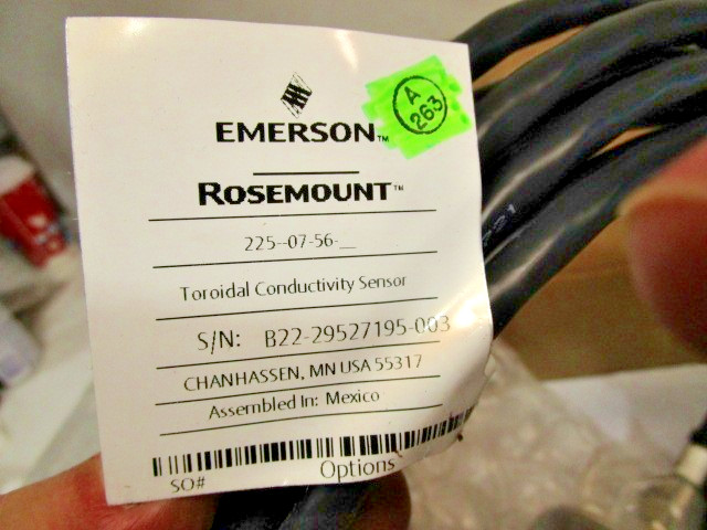 ROSEMOUNT 225-07-56 CONDUCTIVITY SENSOR *NEW*