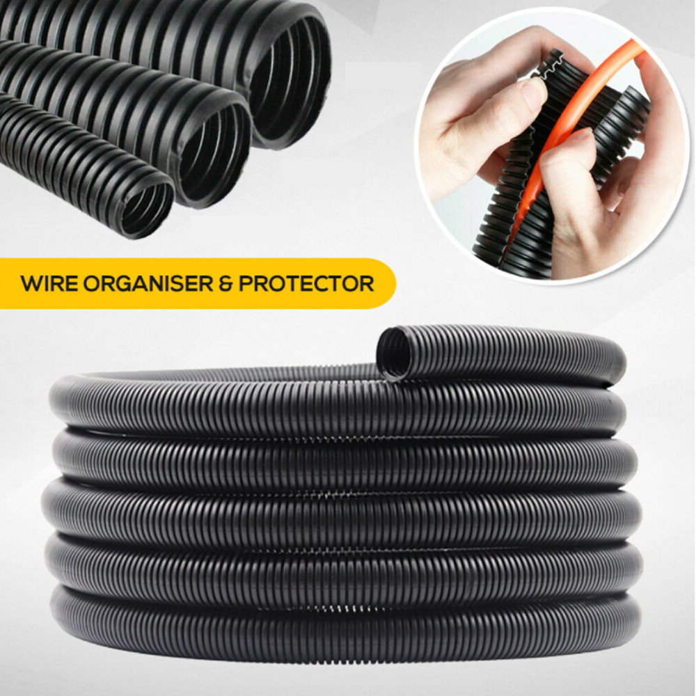 Split Loom Tube Wire Conduit Hose Use For Auto Home Marine Office etc Cover Lot