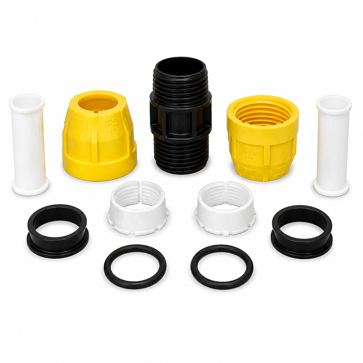 1″ IPS Underground Gas Line Install Kit 100ft Pipe 2 Couplers 2 Meter Risers
