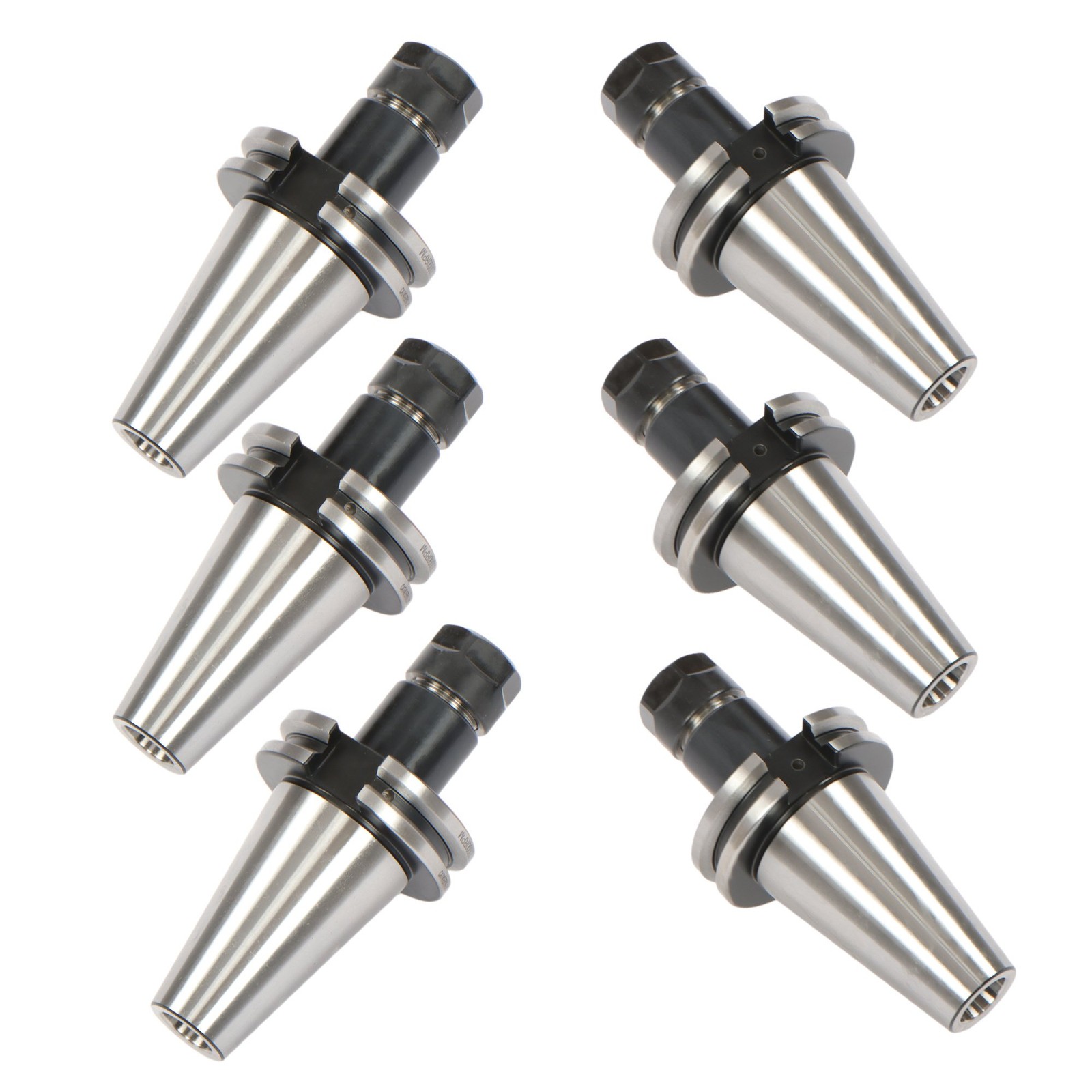 6 × CAT40 ER16 Collet Chuck Set 2.76″ G2.5 25000 RPM