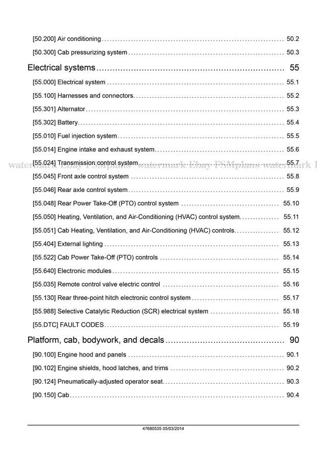 NH T9.435 T9.480 T9.530 T9.565 T9.600 T9.645 T9.700 Tier 4B Service Manual USB