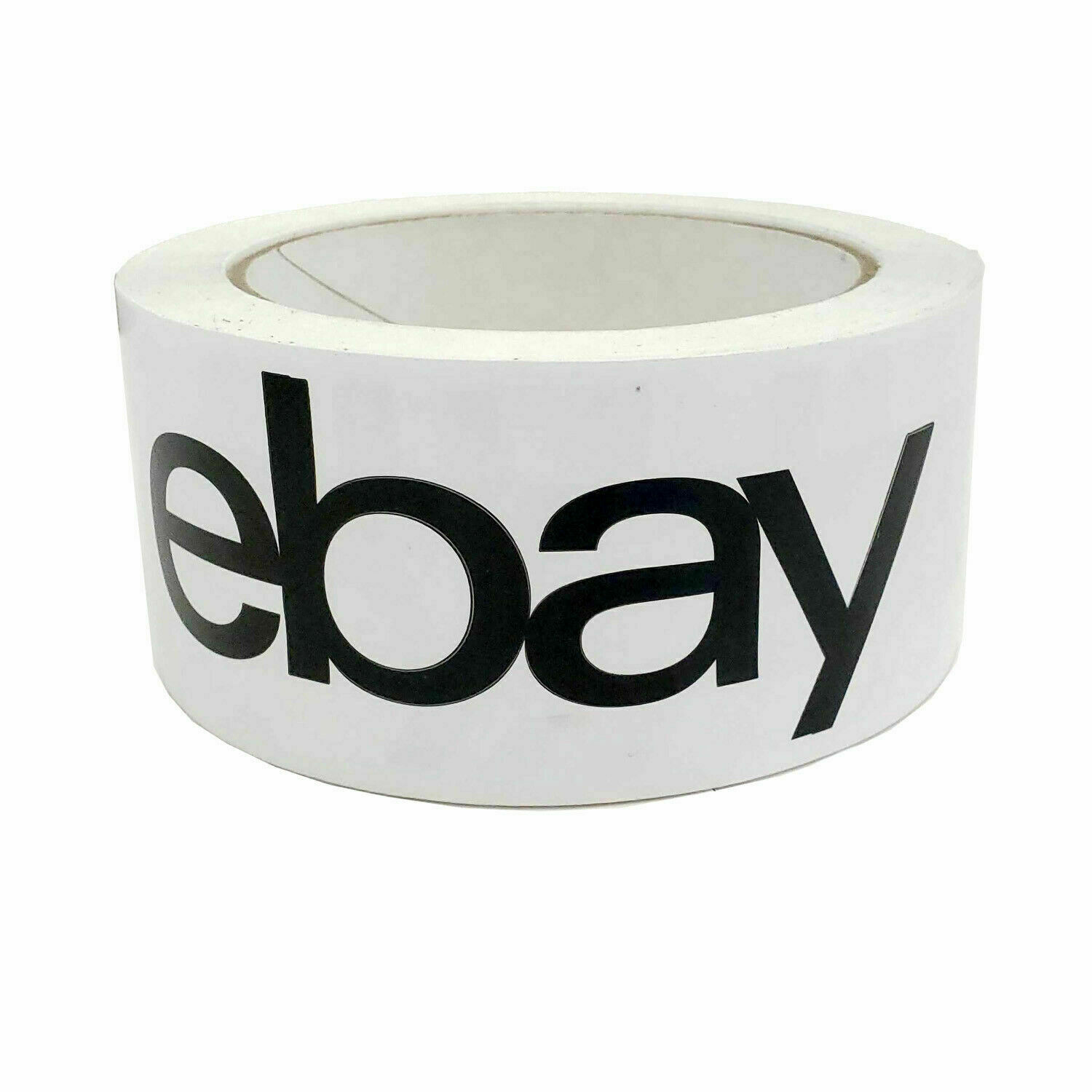 Black Logo eBay Branded Packaging Tape, 2″ x 75 yds, 2.5 Mill Thick, Lot of 12