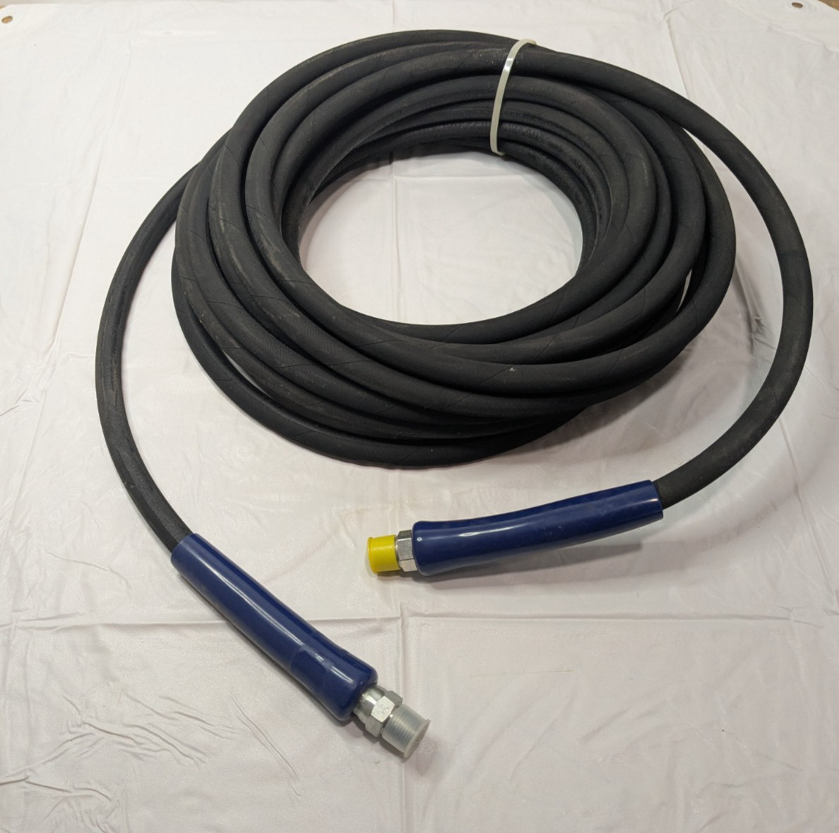 50 Ft Long Synthetic Rubber High Temp & High Pressure Hose 3/8″Fit K02-03150E5