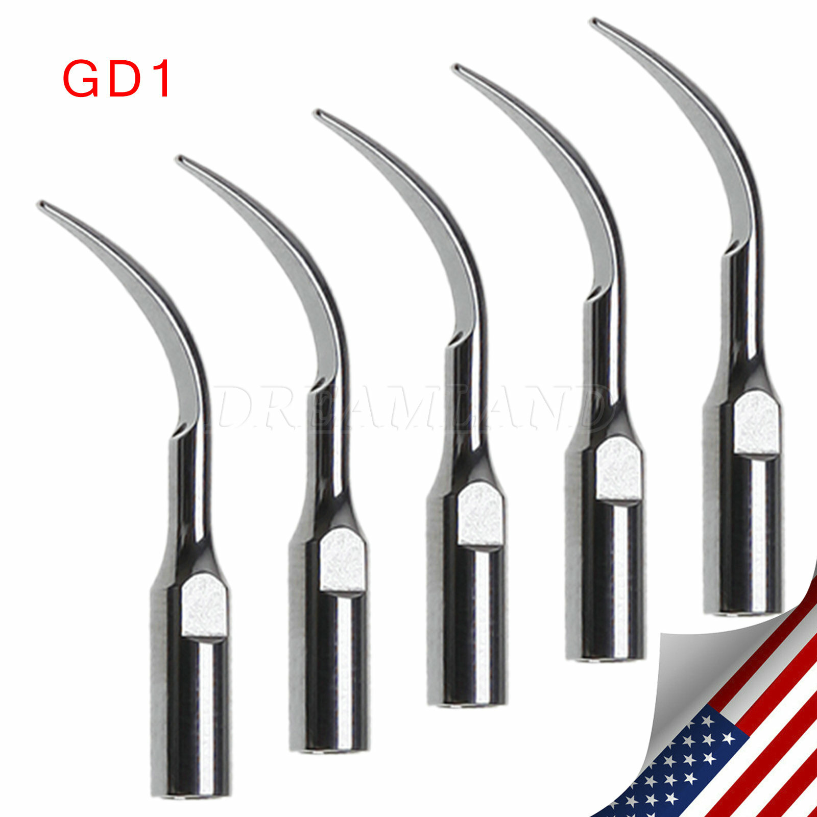 5-10 Dental Ultrasonic Scaler Tips Scaling Perio for DTE SATELEC Handpiece YMP