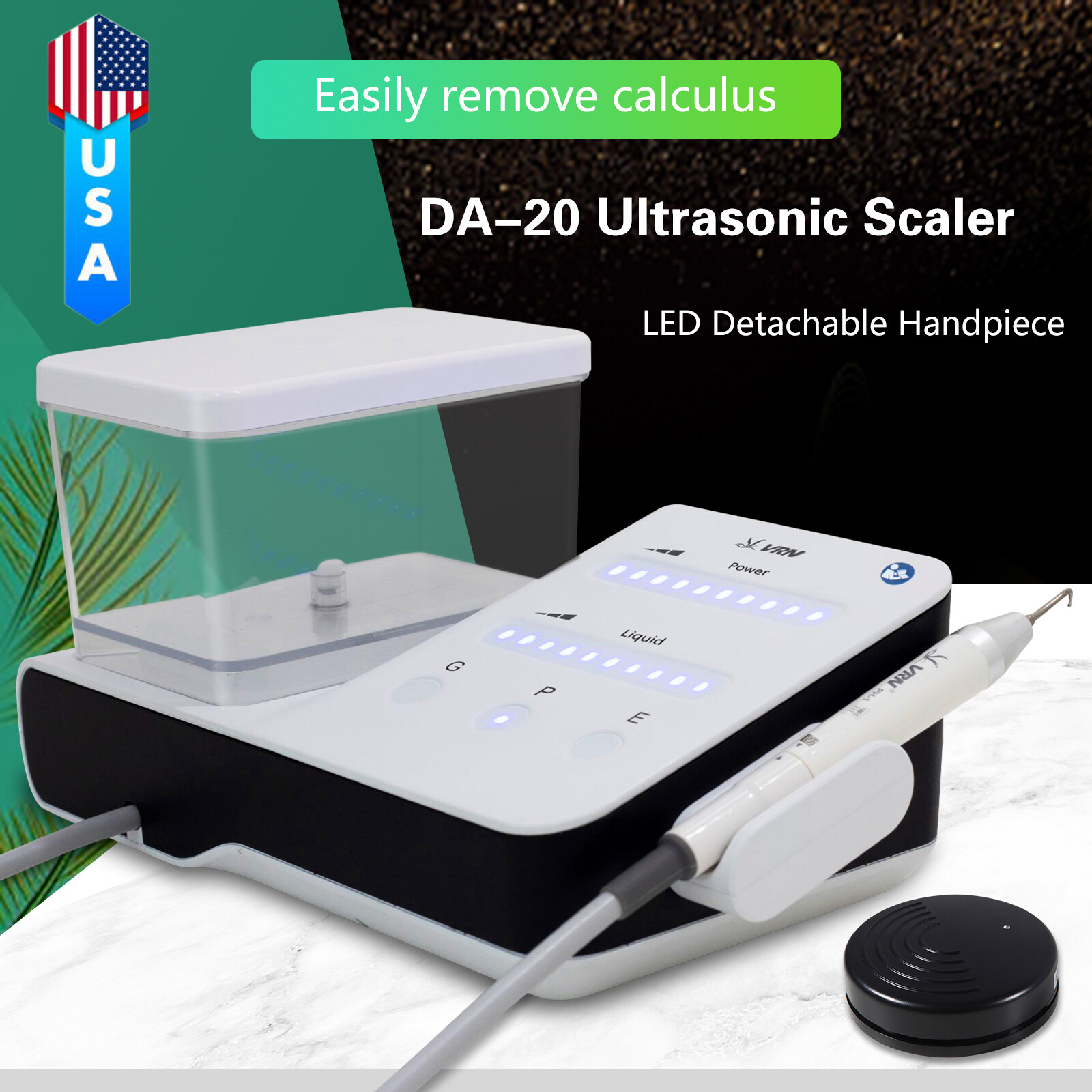 LED Dental Ultrasonic Piezo Scaler Handpiece Bottles Fit EMS Cavitron Woodpecker