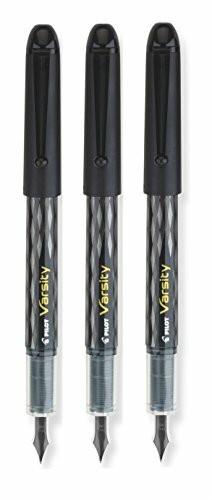 Pilot Varsity Disposable Fountain Pens, Black Ink (90010×3)