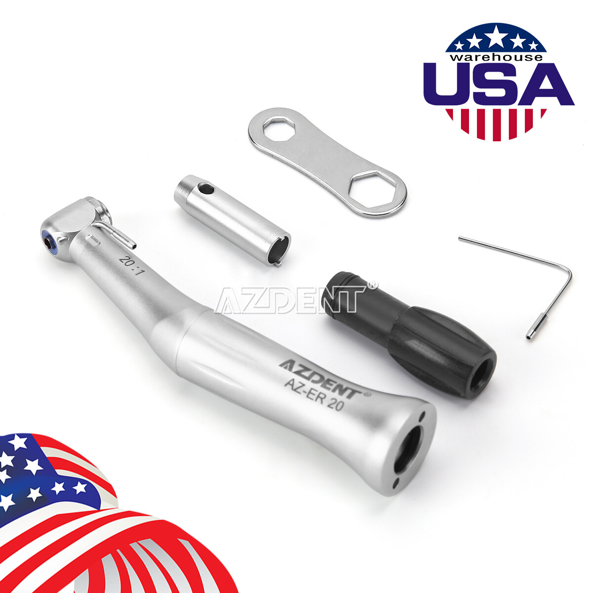 AZDENT Dental Implant 20:1 SurgicalContra Angle Handpiece AZ-ER 20 Reduction