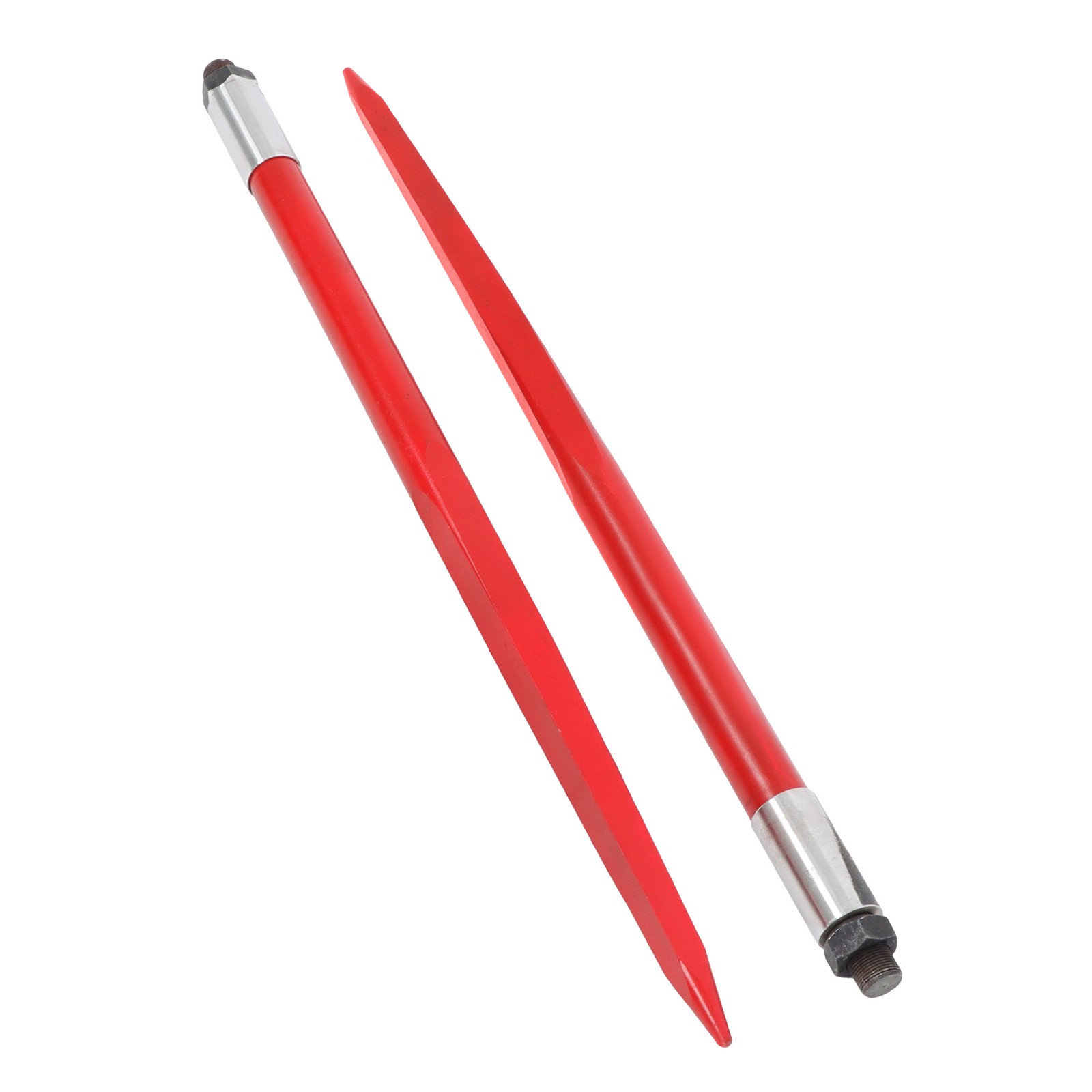 39″ Hay Bale Spear 3000 lbs Capacity Spike Fork Fit For Tractors Loaders 2 Pack