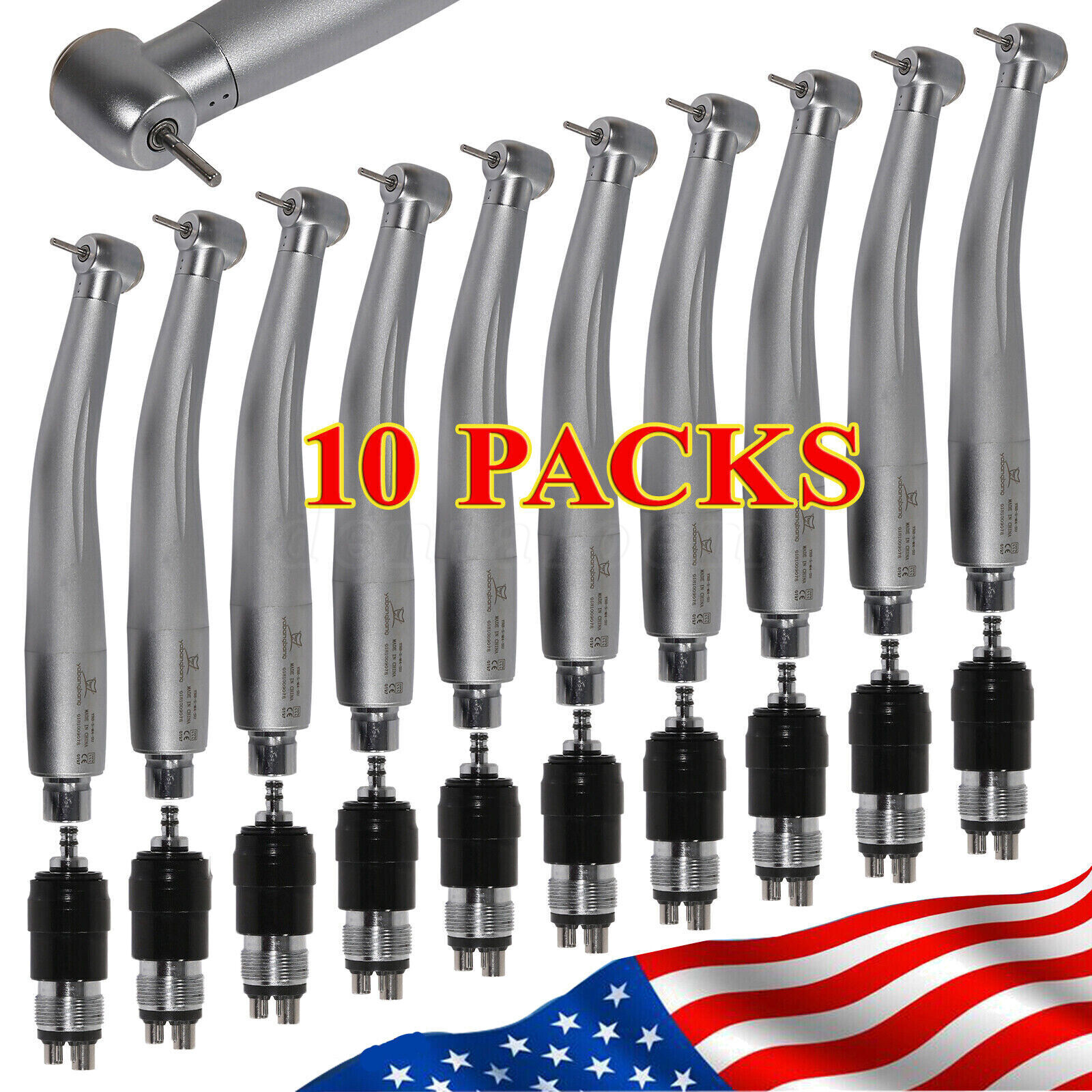 1-10 NSK STYLE Dental high speed handpiece with 4hole quick coupler connect m4