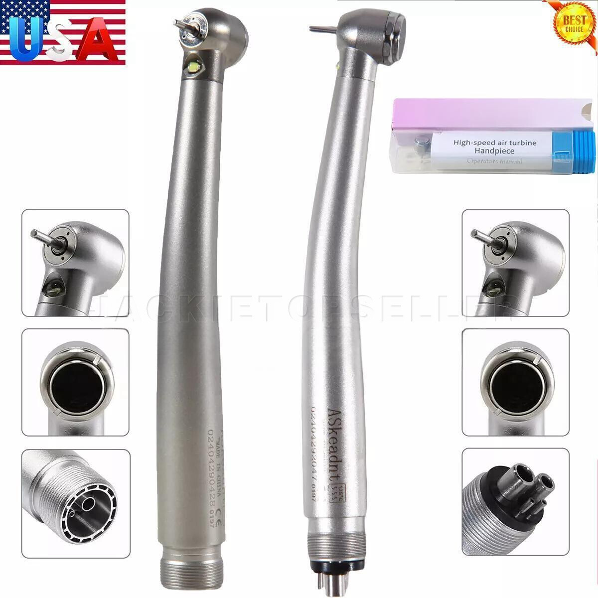 KaVo Style Dental Fiber Optic LED E-generator High Speed Handpiece Turbine 4H/2H