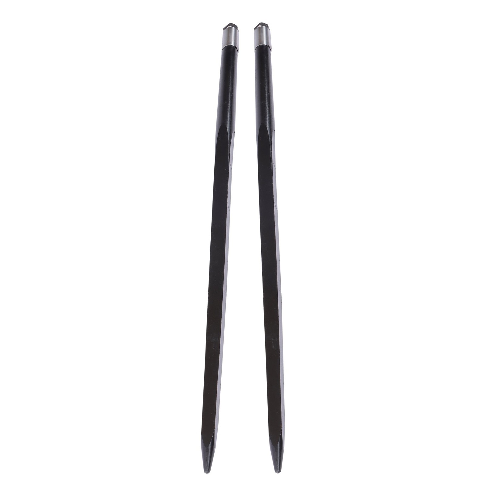 1/2 Pcs 49″ Hay Spike Bale Spear 4500lb Capacity Fork For Tractor Black & Red