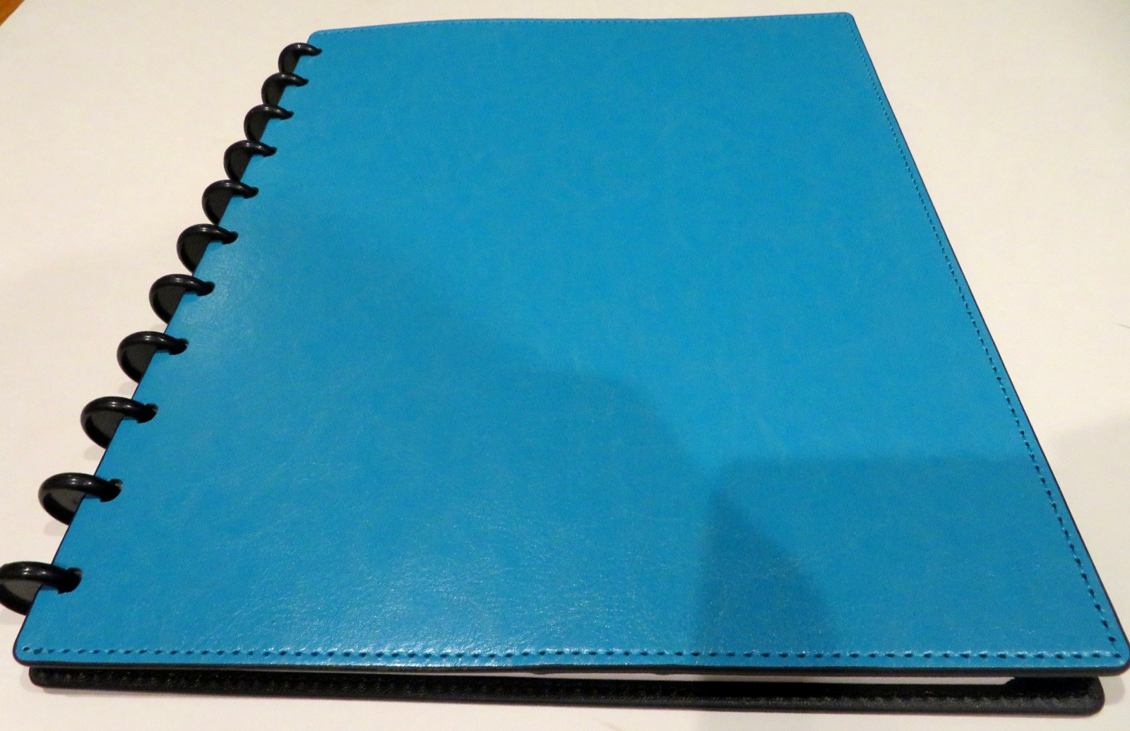 Levenger Circa Annotation Notebook Letter Size Turquoise 3/4” Black Discs NWOT