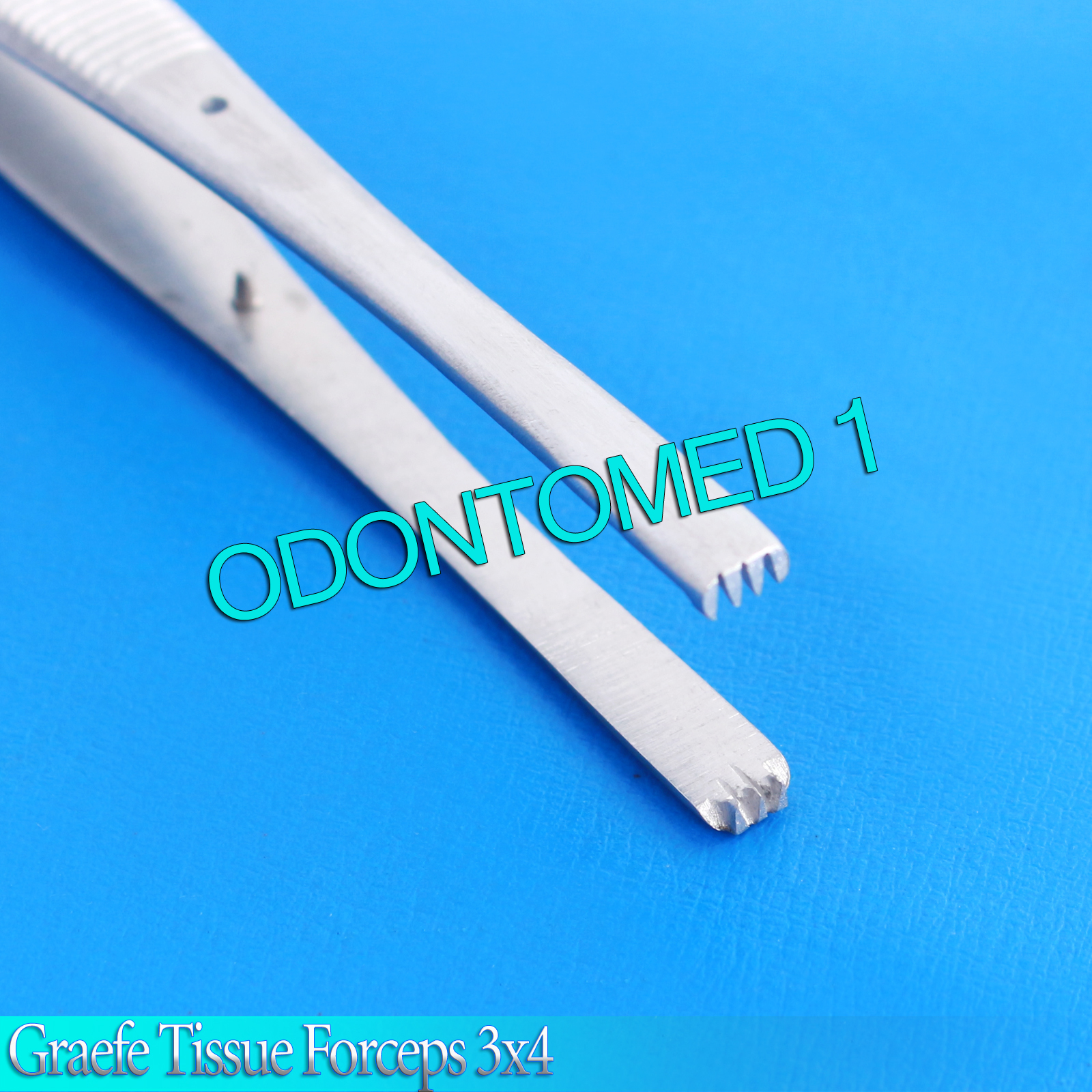 3 Graefe Tissue Forceps 6″ Surgical Instruments 3 x 4 Teeth