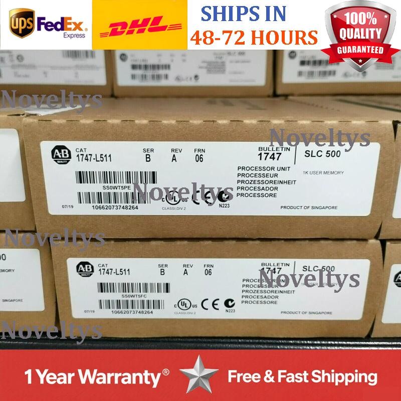 New Factory Sealed AB 1747-L511 SLC 500 CPU Processor Unit Module 1747L511