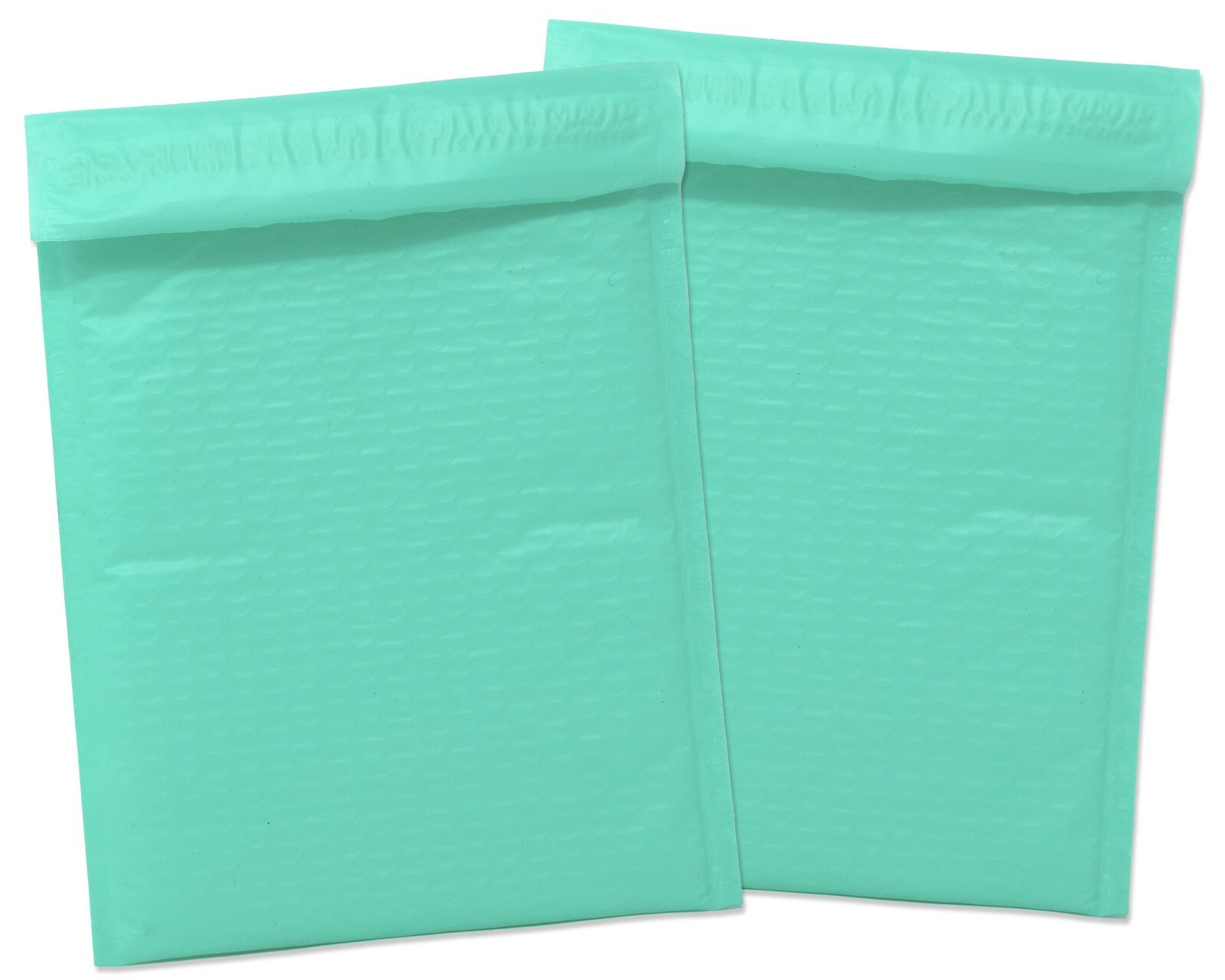 4×8, 6×10, 8×12, 10×15, 14×20 Cyan Aqua Mint Colored Poly Bubble Mailers!