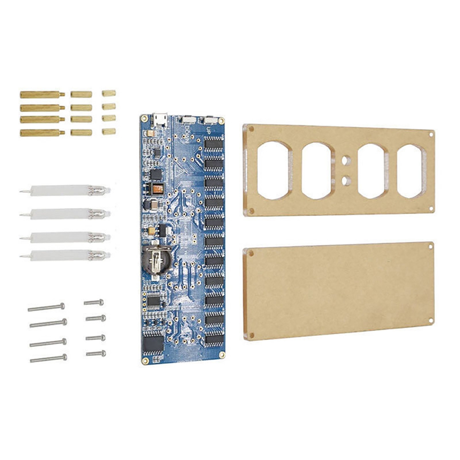 DIY IN-12 Nixie Tube PCBA Kit Digital Clock Circuit Board-Set Without Tube/Part