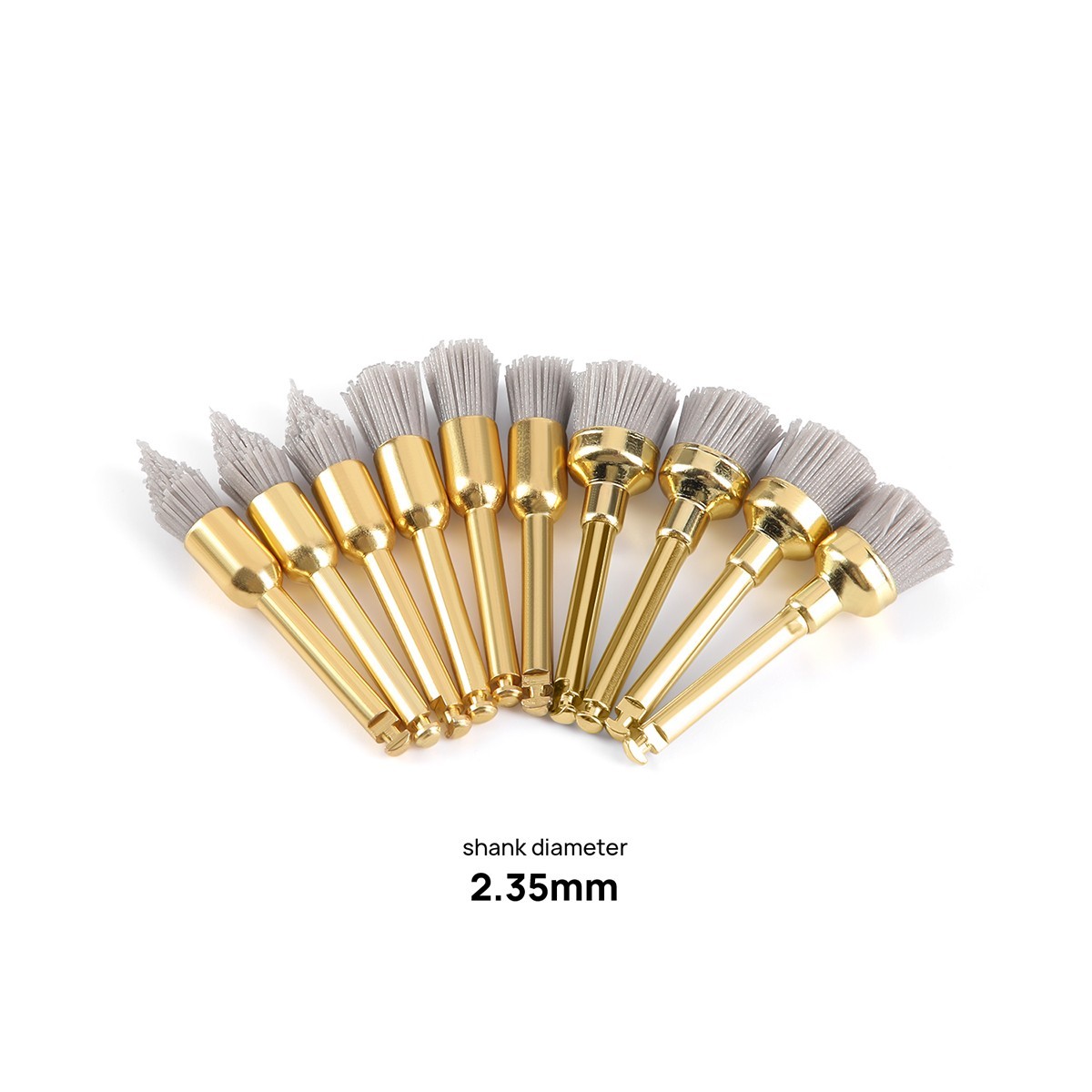 Dental Silicon Carbide Aluminium Oxide Polishing Prophy Brushes Sharp/Flat/Bowl