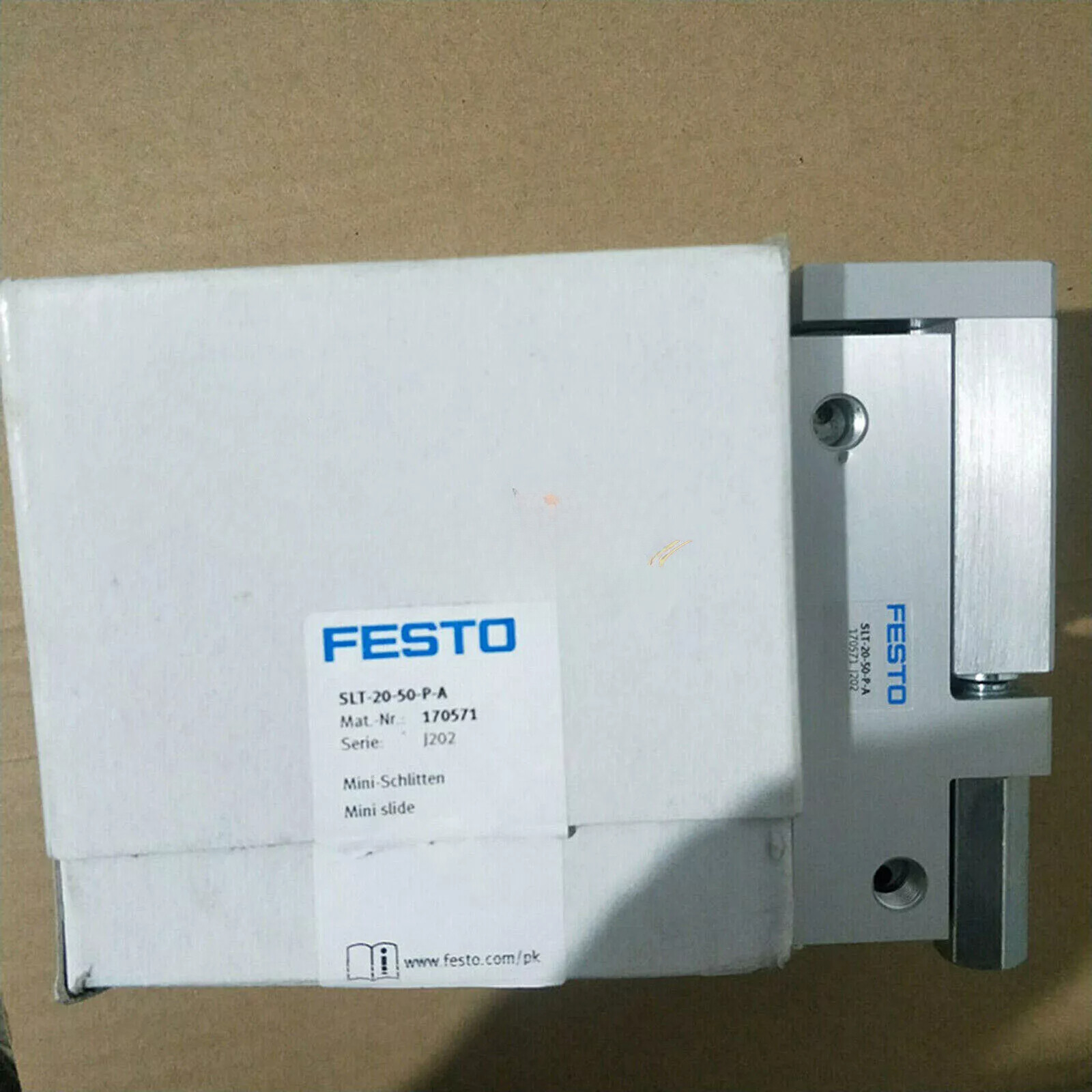 Festo SLT-20-50-P-A 170571 Cylinder New One SLT2050PA #US