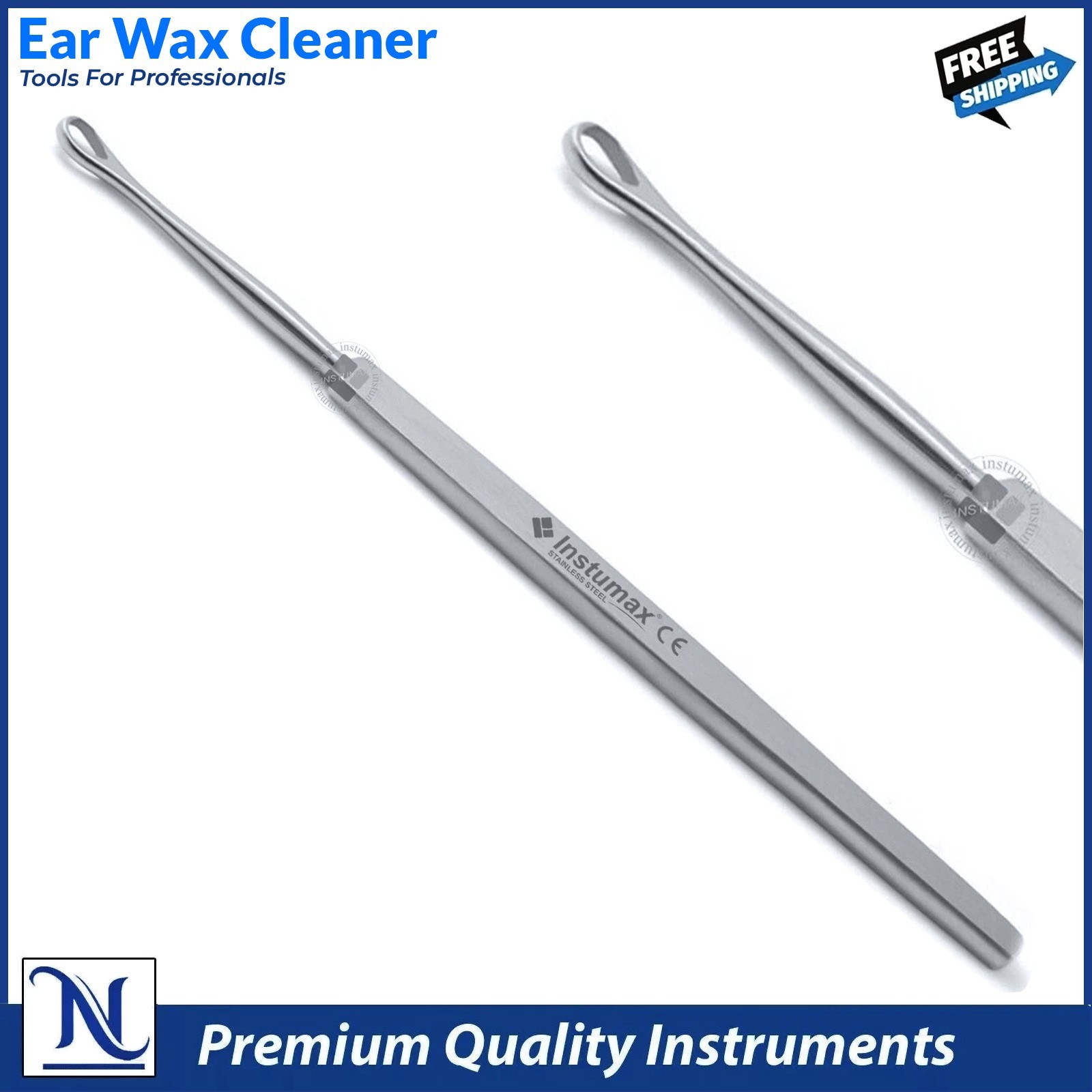 Ear Wax Cleaner & Remover – Medical Grade Stainless Steel Ear Pick Tool