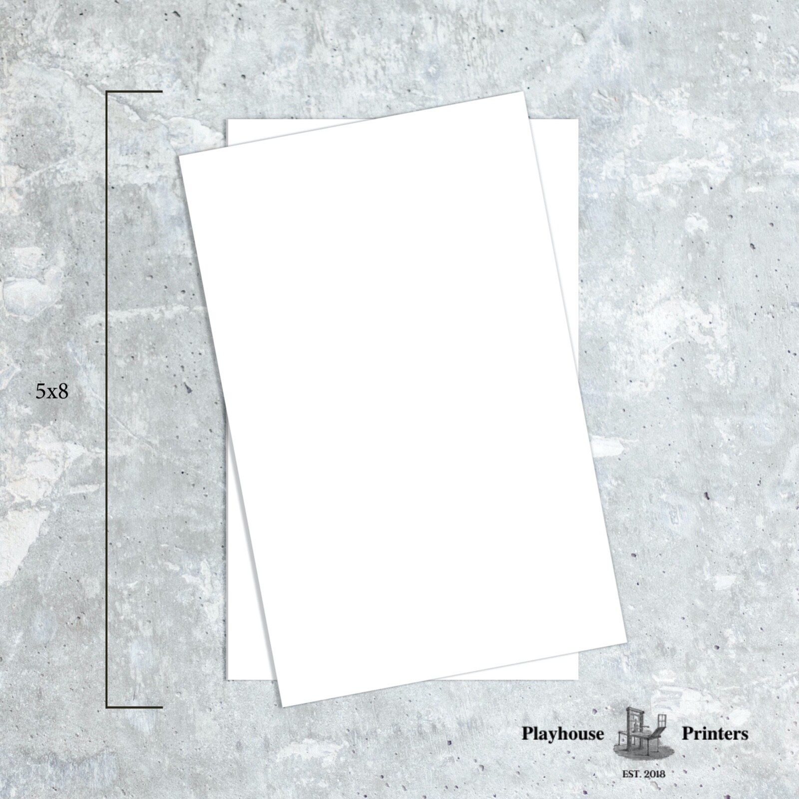 5 x 8 Blank Notepads – 60# opaque paper – 60 sheets per pad (5 pack)