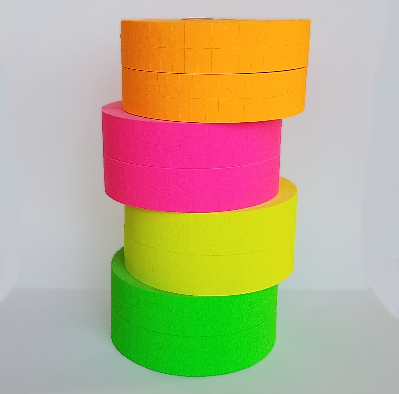 Monarch 1136 price gun Pink Green Orange Yellow Fluorescent 2 Rolls Each w Ink
