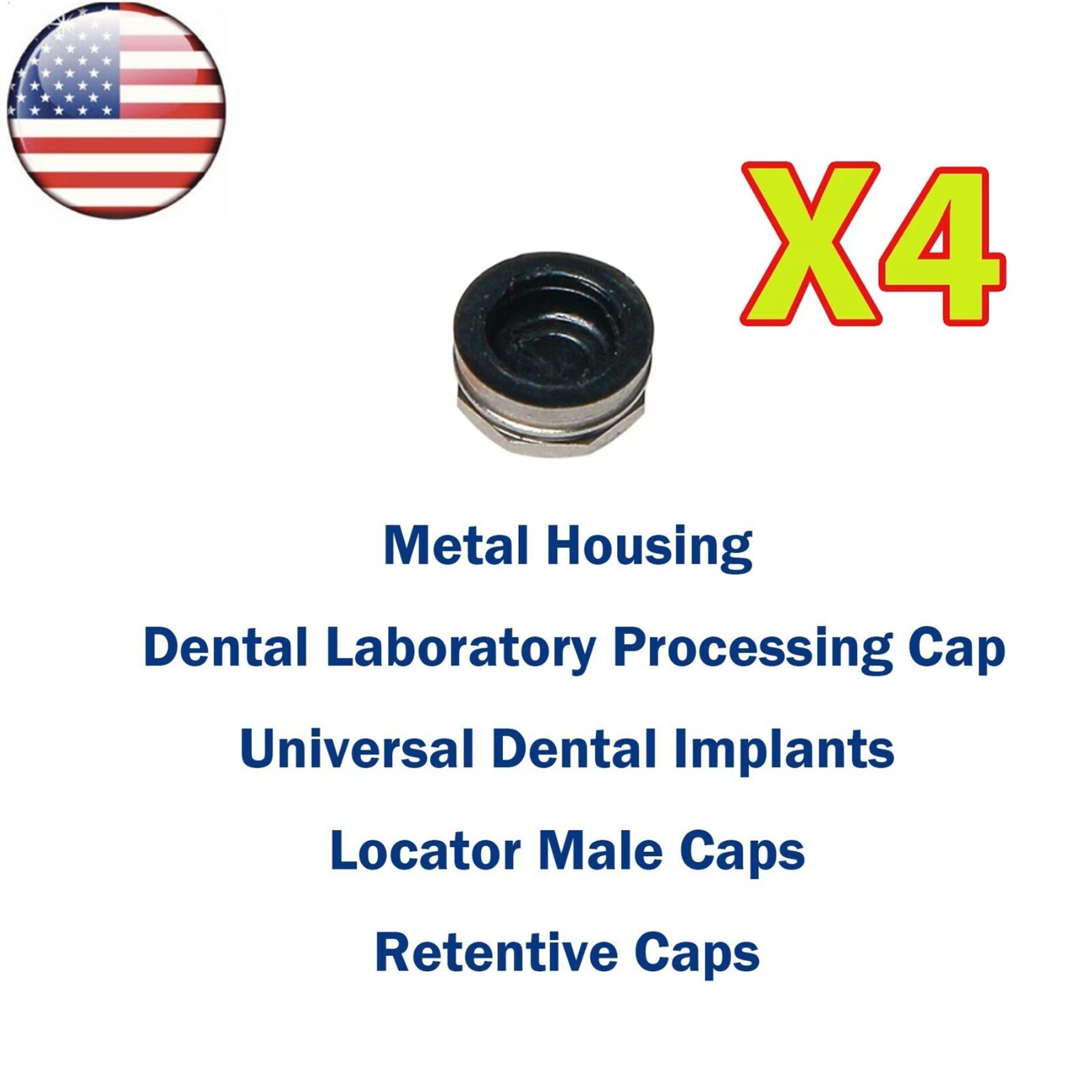US Universal Implant Retention Caps Set Insertion Extraction Remove Core Tool
