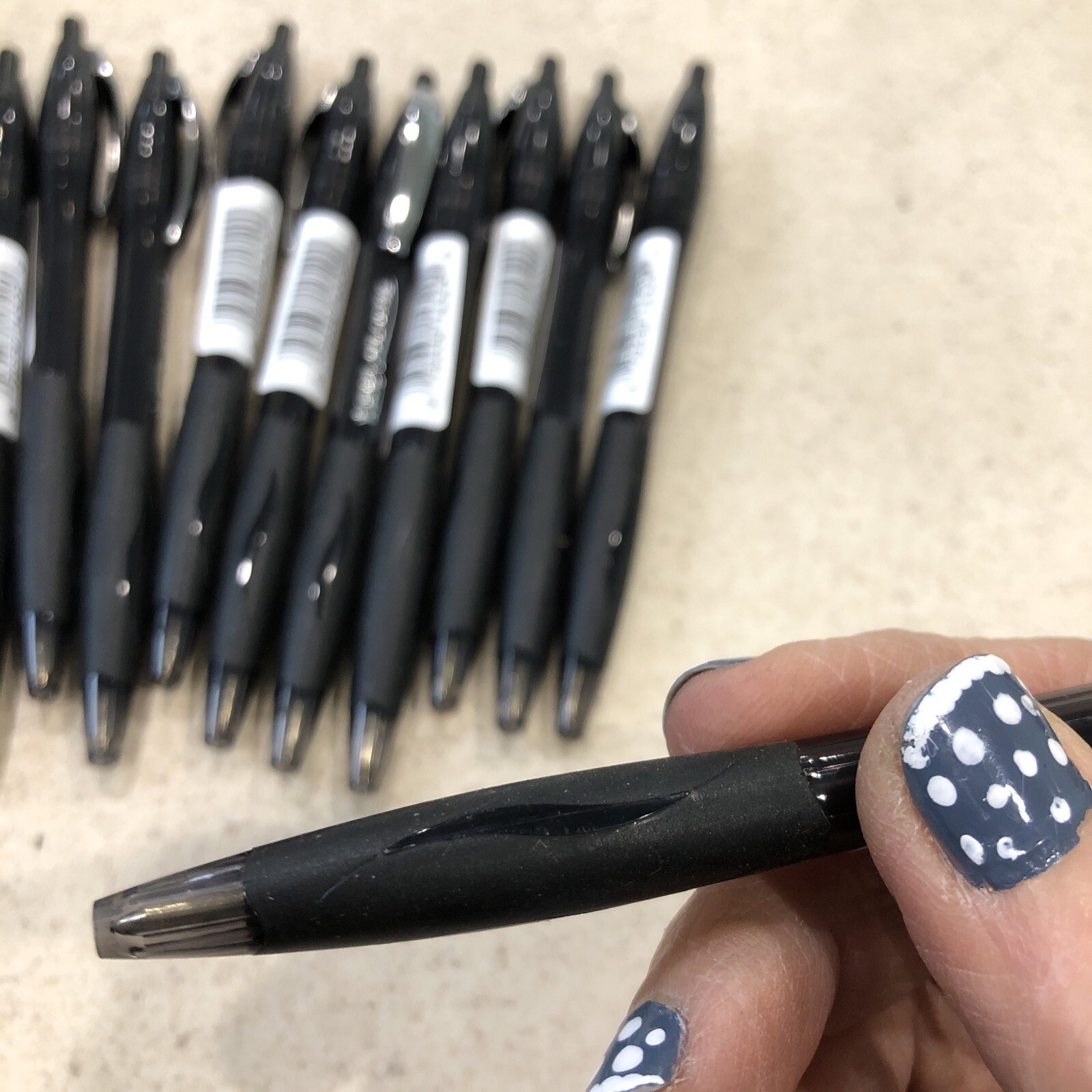 Bic Atlantis Retractable Pen Medium Ballpoint Black Pen Pack Of 12