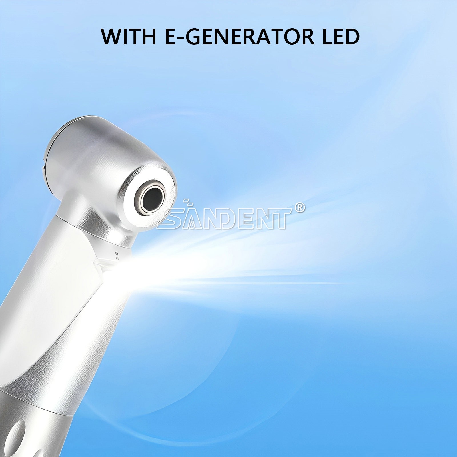 10PCS Dental 1:1 LED E-generator Handpiece Low Speed Contra Angle Internal Spray
