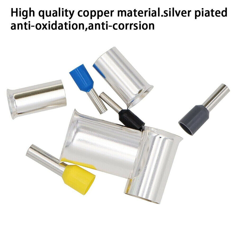 Wire Ferrules Kits Crimp Terminal Connector AWG (2/0 1/0 2 4 10 12 14 16) 440pcs