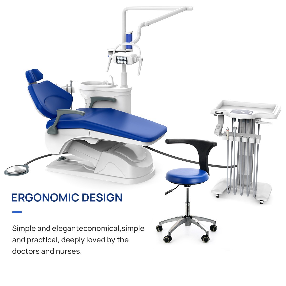 FDA Dental Unit Chair Computer Controlled DC Motor PU TJ2688-A1-1