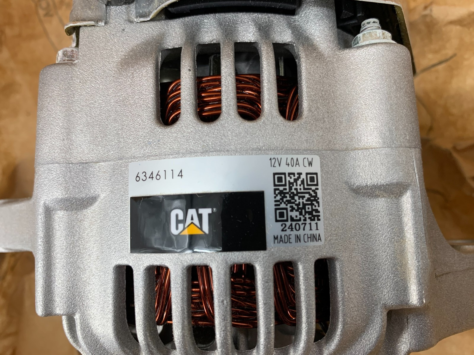 Caterpillar CAT 636-3883 Genuine OEM Alternator G Perkins 12V 40A CW