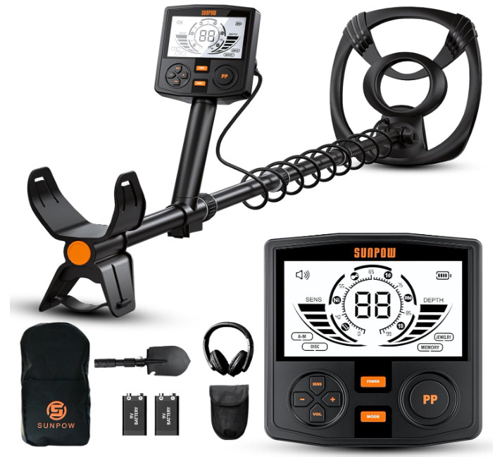 Metal Detector for Adults Professional – High Accuracy with 12″ Waterproof Coil