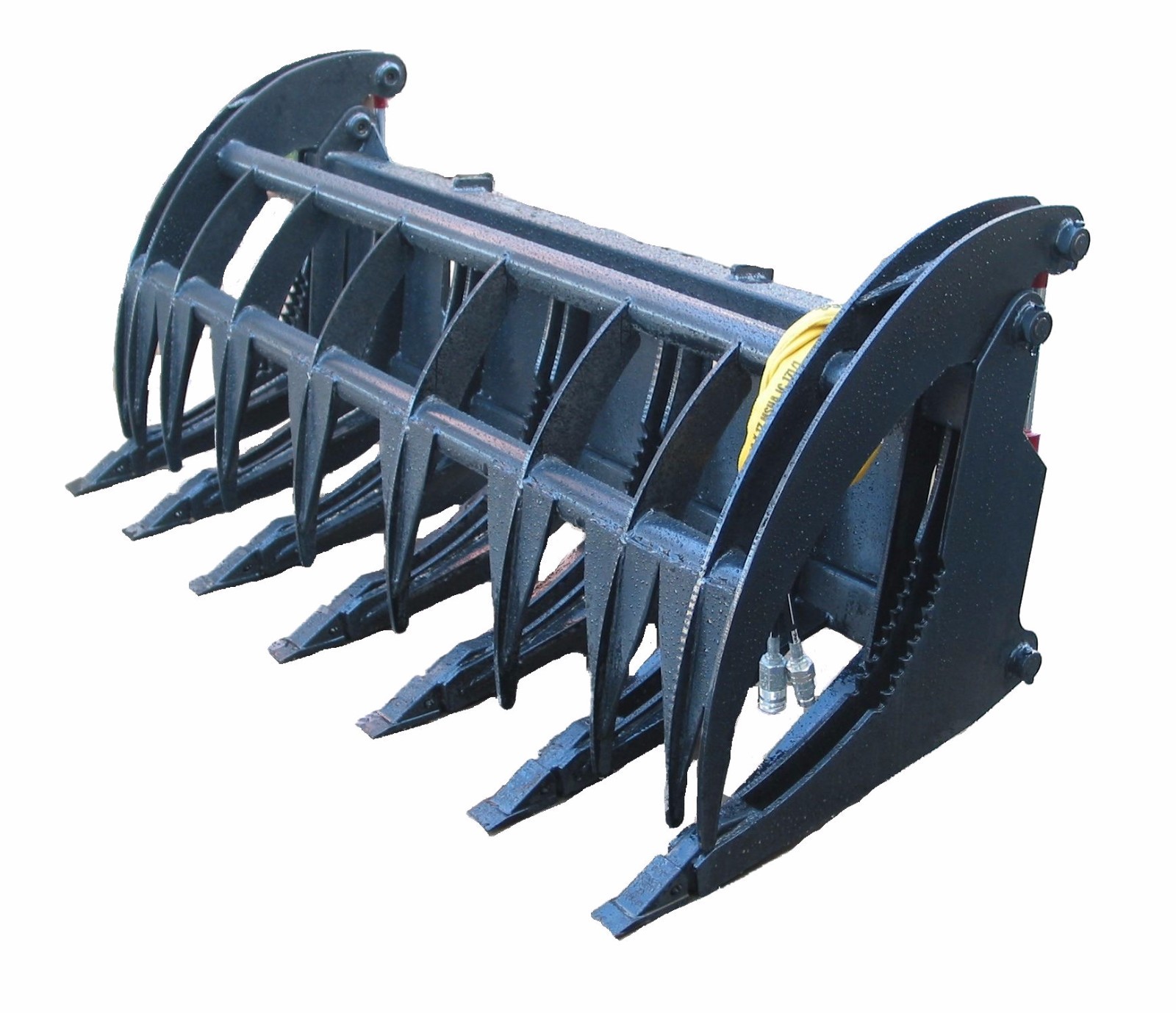 NEW 74″ HEAVY DUTY ROOT RAKE GRAPPLE SKIDSTEER ATTACHMENT W/TEETH FREE SHIPPING!