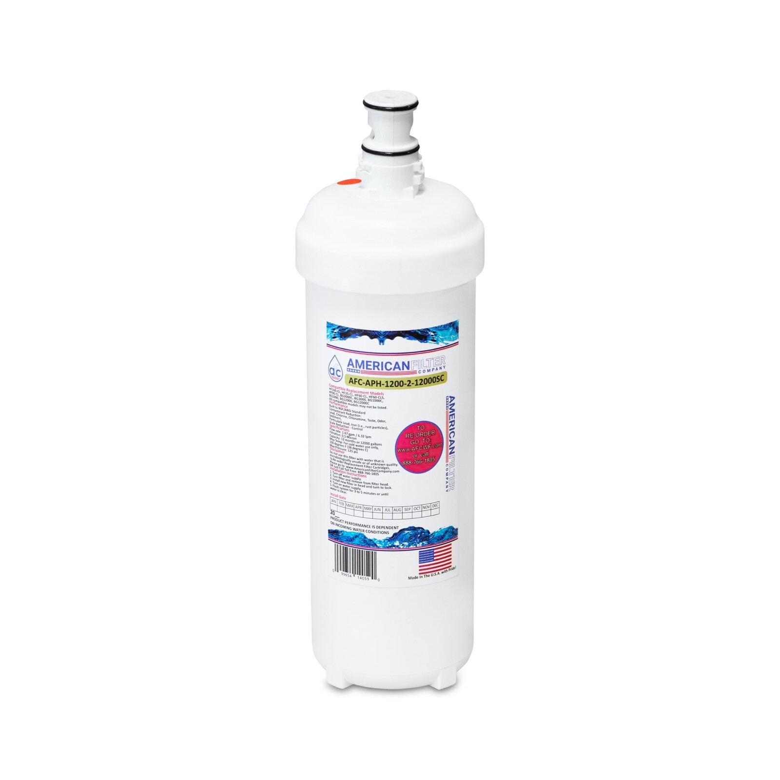 AFC Brand Water Filters, Compatible with BodyGlove� BG-3000C BG3000, 1-Pack