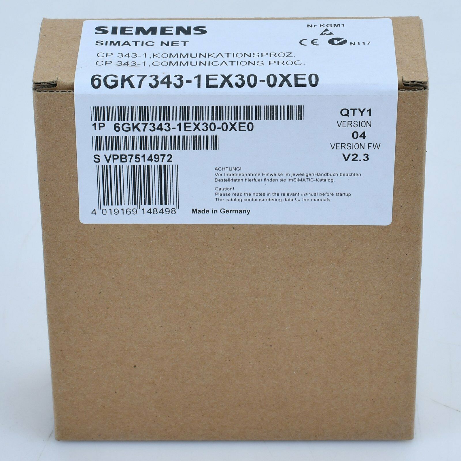 New Factory Sealed Siemens 6GK7343-1EX30-0XE0 6GK7 343-1EX30-0XE0 Fast delivery